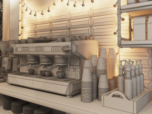 coffee bar cb03 3D Model