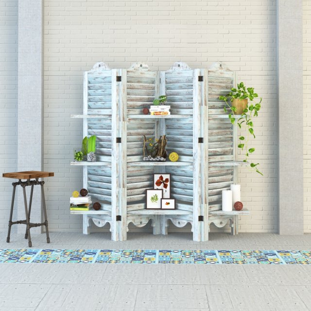 vintage shelves vs1 3D 模型 .c4d .max .obj .3ds .fbx .stl .blend 