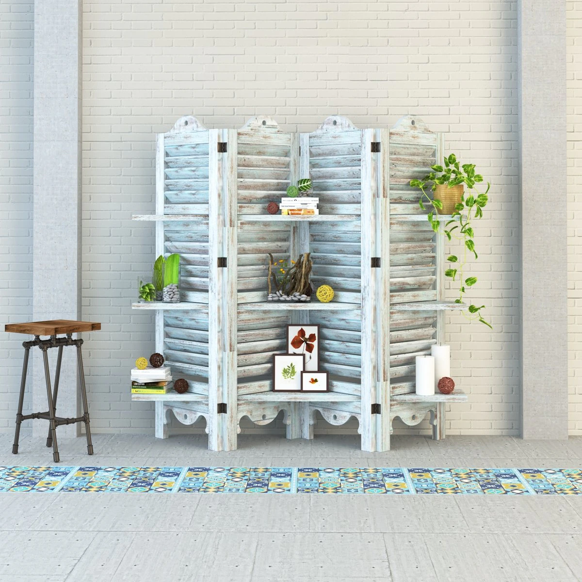 vintage shelves vs1 3D Model .c4d .max .obj .3ds .fbx .stl .blend