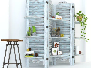 vintage shelves vs1 3D Model