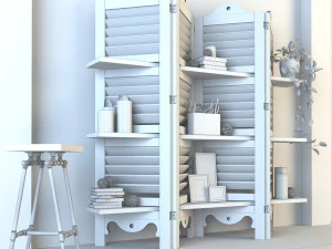 vintage shelves vs1 3D Model