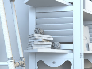 vintage shelves vs1 3D 模型