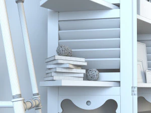 vintage shelves vs1 3D Model