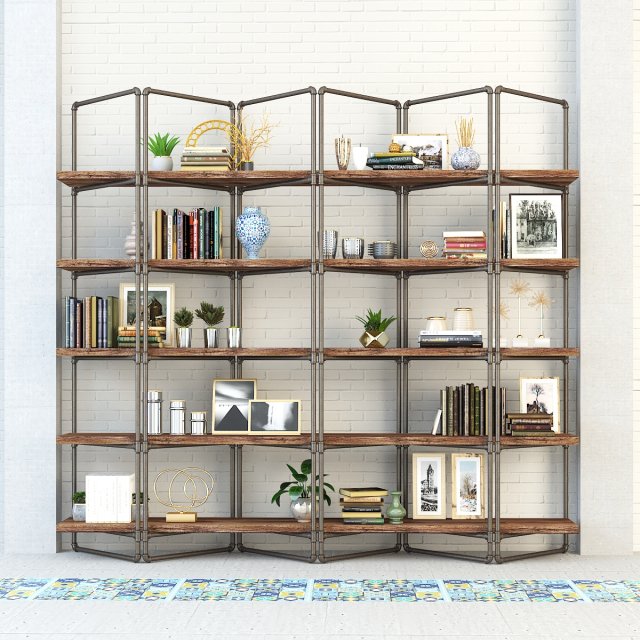 vintage shelves vs2 3D Model .c4d .max .obj .3ds .fbx .stl .blend 