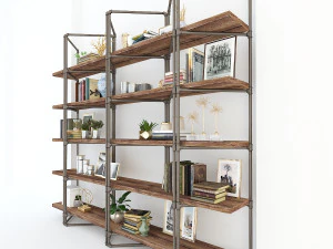 vintage shelves vs2 3D Model