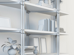 vintage shelves vs2 3D Model