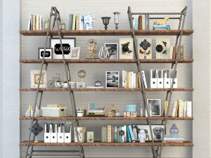 vintage shelves vs4 Modelo 3D
