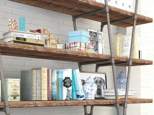 vintage shelves vs4 3D Model