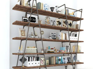vintage shelves vs4 3D Model