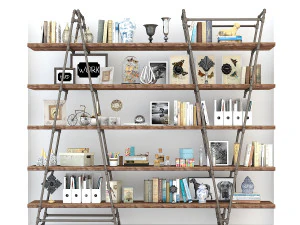 vintage shelves vs4 3D Model