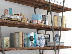 vintage shelves vs4 3D Model