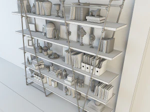 vintage shelves vs4 3D Model