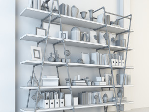 vintage shelves vs4 3D Модель
