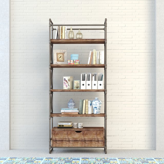 vintage shelves vs6 Modèle 3D .c4d .max .obj .3ds .fbx .stl .blend 
