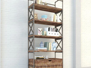 vintage shelves vs6 3D Model