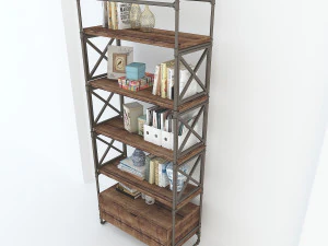 vintage shelves vs6 3D Model