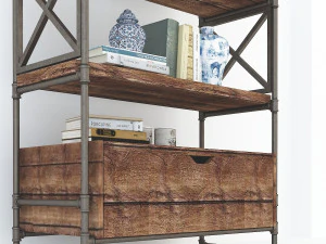 vintage shelves vs6 3D Model