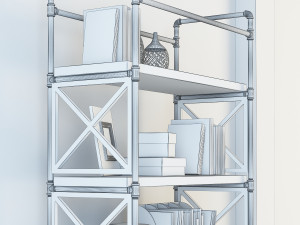 vintage shelves vs6 Modèle 3D
