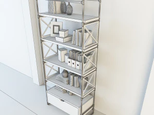 vintage shelves vs6 3D Model