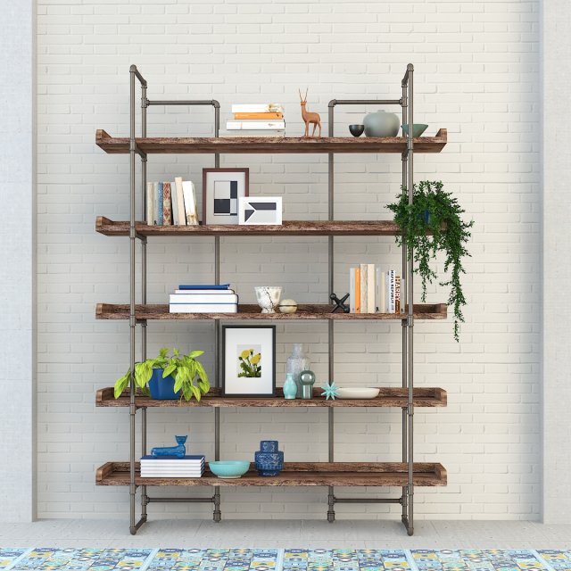 vintage shelves vs7 Modelo 3D .c4d .max .obj .3ds .fbx .stl .blend 