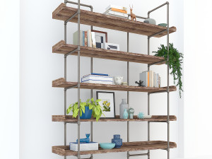 vintage shelves vs7 Modelo 3D