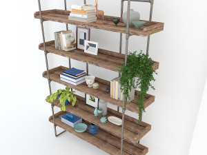 vintage shelves vs7 Modelo 3D