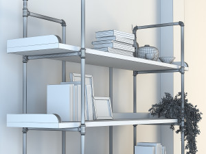 vintage shelves vs7 Modelo 3D