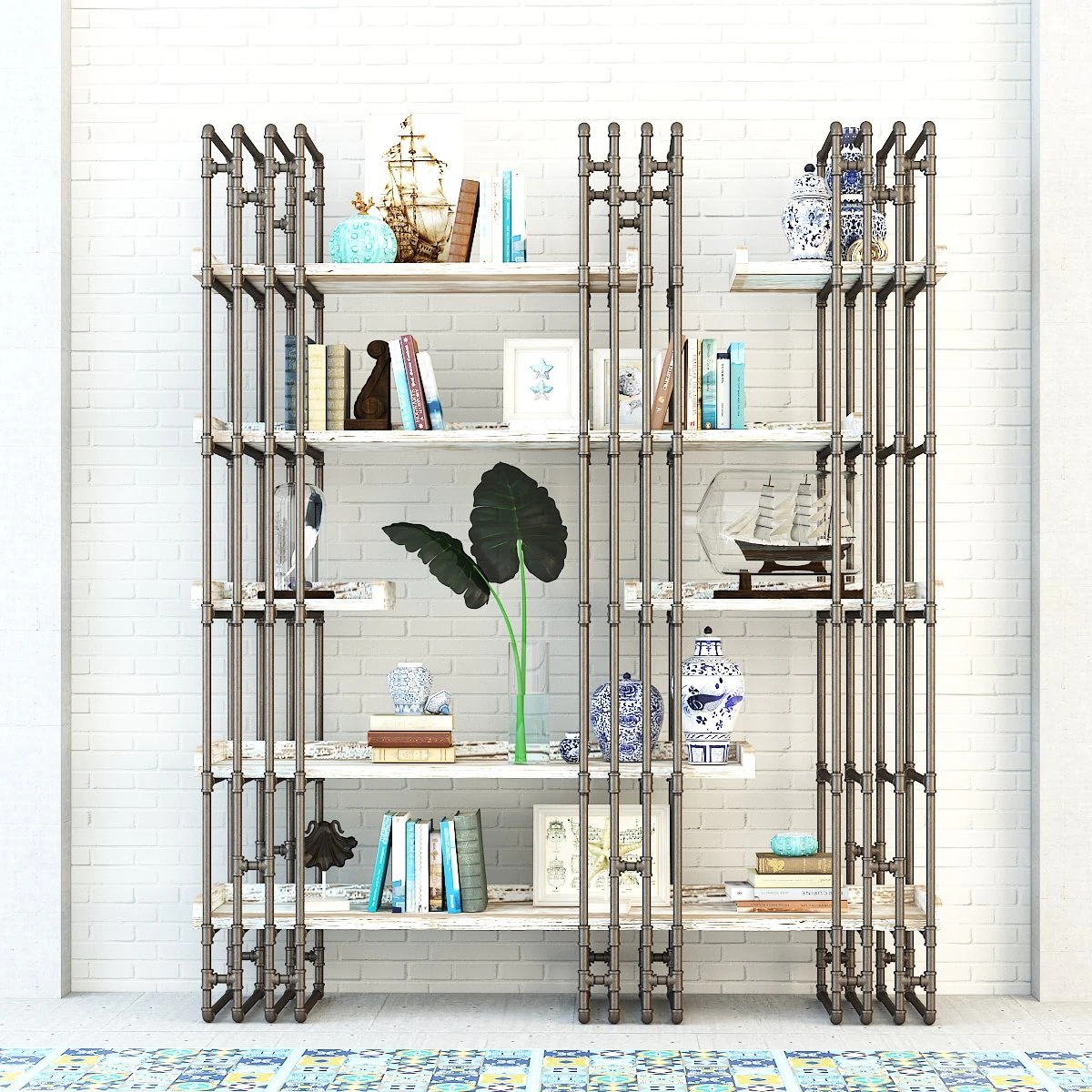 vintage shelves vs8 3D Model .c4d .max .obj .3ds .fbx .stl .blend 