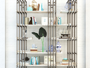 vintage shelves vs8 3D Model