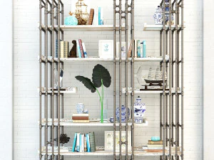 prateleiras vintage vs8 Modelo 3D