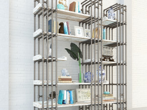 vintage shelves vs8 3D 모델