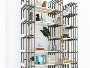 vintage shelves vs8 3D 모델