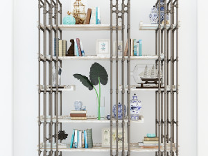 vintage shelves vs8 3D 모델