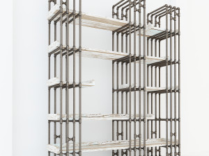 vintage shelves vs8 3D 모델