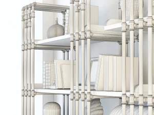 vintage shelves vs8 3D Model