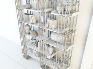 vintage shelves vs8 3D 모델