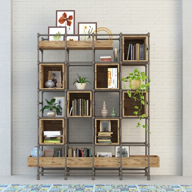 vintage shelves vs9 Model 3D .c4d .max .obj .3ds .fbx .stl .blend 