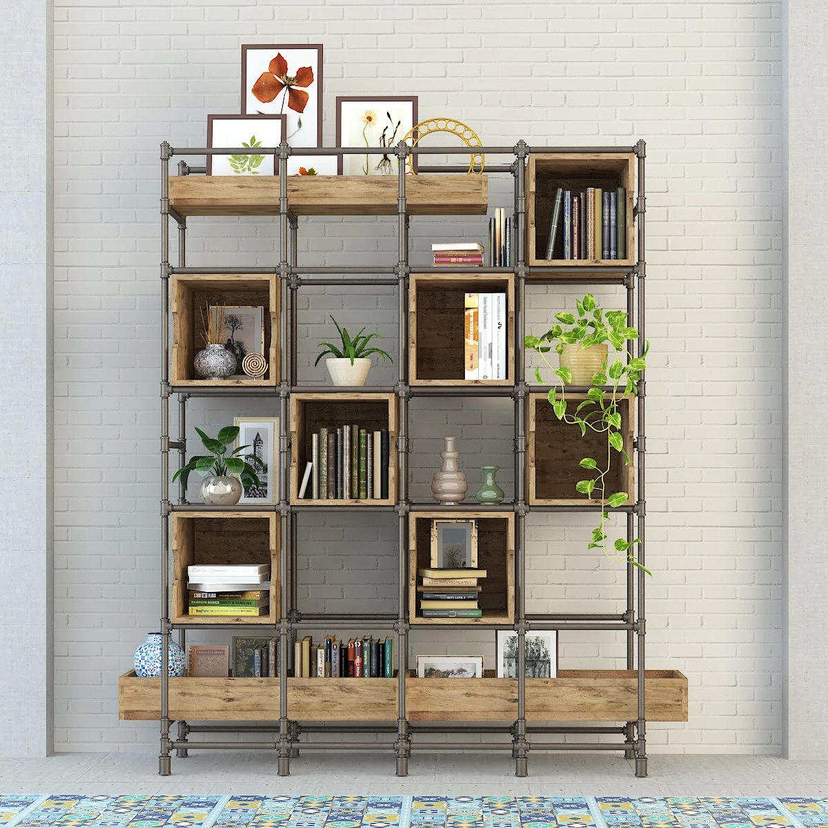 vintage shelves vs9 3D Model .c4d .max .obj .3ds .fbx .stl .blend 