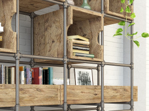 vintage shelves vs9 Model 3D