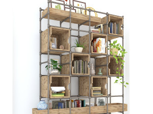 vintage shelves vs9 Model 3D