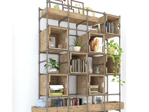 vintage shelves vs9 3D Model