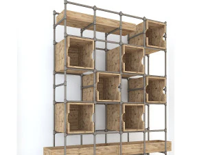 vintage shelves vs9 3D Model