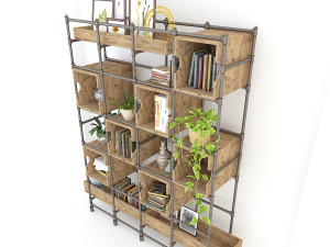 vintage shelves vs9 Model 3D