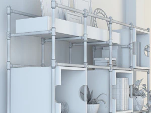 vintage shelves vs9 3D Model