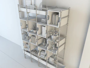 vintage shelves vs9 3D Model