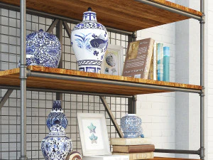 vintage shelves vs10 3D Model