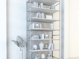 vintage shelves vs10 3D Model