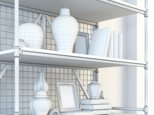 vintage shelves vs10 Model 3D