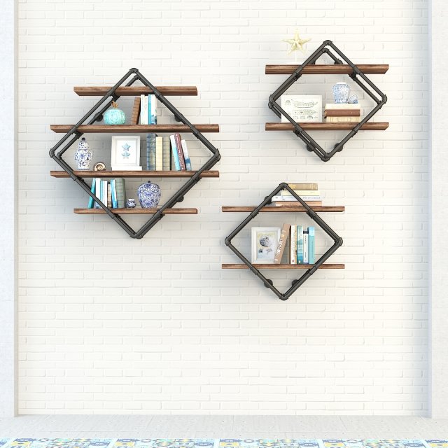 vintage shelves vs11 3D-Modell .c4d .max .obj .3ds .fbx .stl .blend 