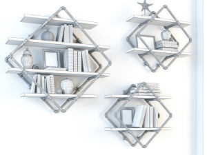 vintage shelves vs11 3D-Modell